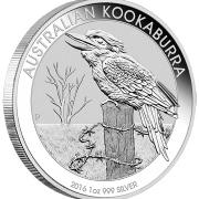 2016 Australia Kookaburra 1oz Silver Coin (Side) official